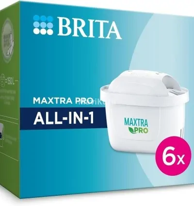 BRITA MAXTRA PRO ALL-IN-1 Yedek Su Arıtma Filtresi, 6’lı