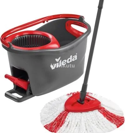 Vileda Turbo 2in1 Komple Temizlik Seti, 130 cm Uzayan Sap, Üçgen Başlık